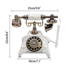 Antique European Style Old Fashioned Rotary Dial Phone,Vintage Handset Telephone