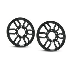 DS18 PRO-GRILL6/BK Universal 6.5″ Plastic Speaker Grill Cover (Pair)