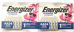 ENERGIZER – Ultimate Lithium AA24 Batteries (Lot Of 2, 24 Packs) New, FREE S&H