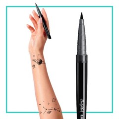 1 Count Bic BodyMark Temporary Brush Tip Tattoo Markers, black, 0.07 Fl Oz