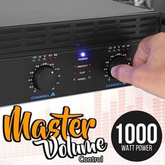 Pyle PTA1000 1000 Watts Professional Power Amplifiers DJ Pro Audio