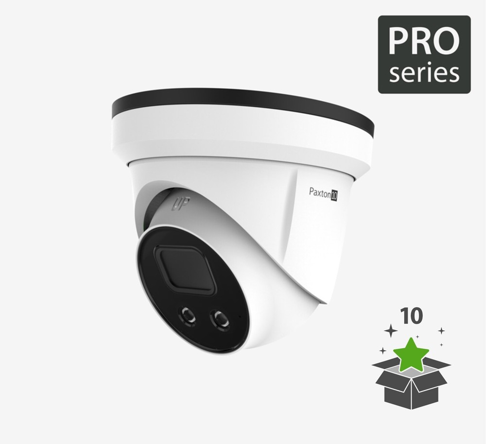 Paxton10 Turret Camera PRO Series 8MP 4K 256GB Storage IP67 Outdoor