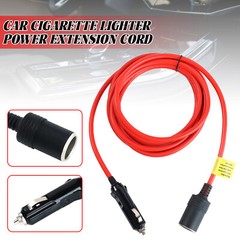 12ft 12V Cigarette Lighter Extension Cord Cable DC Power Heavy Duty Socket Plug