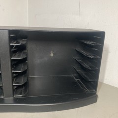 Vintage LASERLINE 10 VHS VCR Tape Storage Black Plastic Wall Mountable RARE VGC