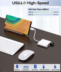 USB-C Digital AV Adapter for iPhone 15, Multiport AV Adapter with 4K HDMI Output