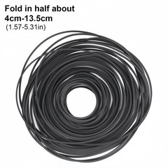 50PCS Square Rubber Drive Belt For Audio Cassette Player Recorder Repair Parts