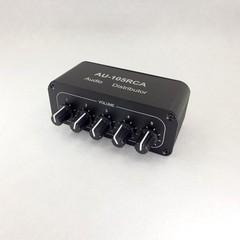 1-in-5 Out RCA Audio Splitter Stereo AV Signal Distributor for Multiple Speakers