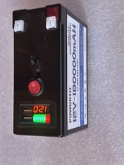 POWORTH 12V 180Ah Li-Ion Rechargeable Battery with Built-In BMS Protection