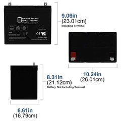 Mighty Max 12V 75Ah AGM Battery Compatible With Universal UB12750