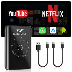 2026 NEW Wireless CarPlay AI Box Android Auto Video Dongle Netflix YouTube 32GB