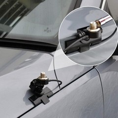 Car CB Antenna Mount Bracket 5.5 in Stainless Steel Clamp Base with 20ft RG58…