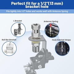 CB Antenna Stud Mount SO-239 3/8-24 Thread Heavy Duty For SUV Truck Ham Radio