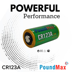 PoundMax CR123A 3.0v Lithium Camera Battery – 3 Count