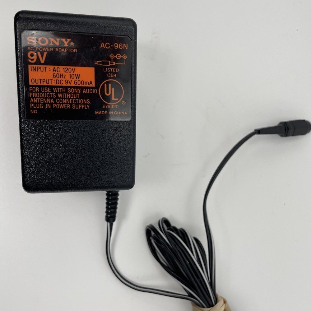 Original Sony 10W AC Power Adapter AC-96ND Charger 9V 600mA AC-96N