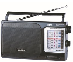 Digital Sunflash RD-4 Compact Portable Digital 4 Band Radio AM/FM/SW1-2 Band