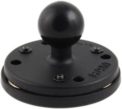 RAM-B-202-339U RAM 2.5-Inch MAGNETIC Round Base w/ AMPs Hole Pattern 1-Inch Ball