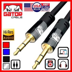 AUX Audio Cable 3.5mm Male to Male For Phone iPhone Samsung Android LG BLACK 6FT