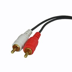 NEW SHIELDED 25 FT FOOT 2 DUAL RCA STEREO AUDIO SOUND CABLE TV PATCH CORD