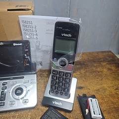 VTech IS8251-3 Business Grade 3-Handset Expandable 3 Handset, Silver/Black