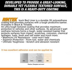 Rintek 1 Gal Spray-On Bed Liner Kit (2-Box) + Applicator Gun | 3:1 Urethane