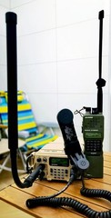 IN US FCS PRC 117G Military Tactical Surplus Vehicle Radio with Handmic KDU Set