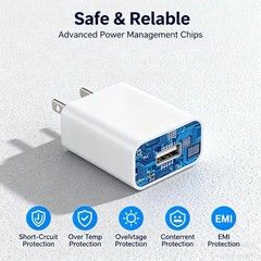 Wall Mountable 5V 2A Outdoor USB Power Adapter for Multiple Cam Models – 2 Pack