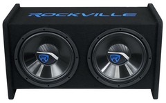 Rockville R1V212P Dual 12″ 1200w Car Audio Subwoofers Vented Sub Enclosure Box