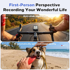 AI Smart Glasses with Camera 8MP, 4K Video, Bluetooth Ai Glasses for Men Women,