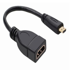 New Micro HDMI Male Type D to HDMI Female A Jack Adapter Cable Convertor 1080P