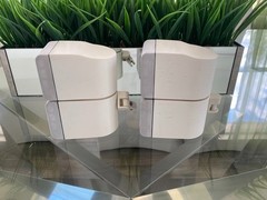 Bose Acoustimass Lifestyle Double Cube Speakers White Pair Swivel