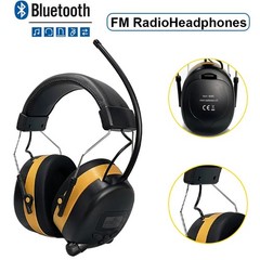 FM Radio Headphones with Digital Display, 30Db FM Hearing Protection Safety