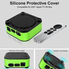Anti-Shock Silicone Protective Cover Shell Skin Case for Apple TV 4K 2021 TV Box