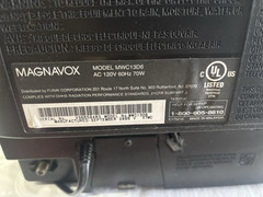 Magnavox MWC13D6 TV 13″ Built-in DVD Player Silver/Black, Retro Gaming, WORKS