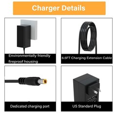 42V Charger For HYA02 37V 2.0Ah Battery Replacement Power Adapter Cord