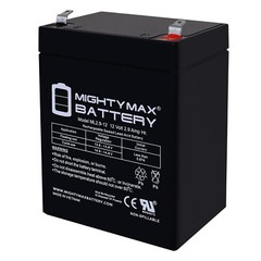 Mighty Max 12V 2.9AH F1 SLA Battery Compatible With Consent GS12V2.8AH