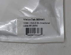 2X VisionTek 900941 HDMI To DVI-D (M/M) Bi-Directional Video Cable 6′ Feet Black