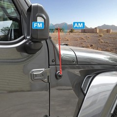 13 Inch Reflex Short Antenna Replacement for JK JL JT Accessories Metal ABS A…