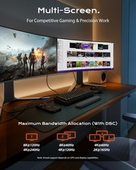VESA Certified DisplayPort 2.1 Cable 10FT/3M, 80Gbps UHBR20 [16K 8K@240Hz 4K@360