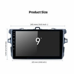 9″ Android 15 Quad-core Car Stereo Radio GPS For Toyota Corolla 2006-2013