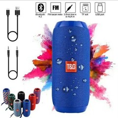 T&G TG117 Bluetooth Wireless Waterproof Portable USB/TF/FM Radio Speaker Red/Blu
