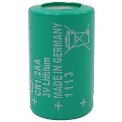 2-Pack 3V CR 1/2 AA Series Lithium Battery CR1/2AA 950mAh Cylindrical Battery