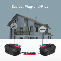 4pcs 100ft Video Power Cable BNC RCA Cord Wire for CCTV Security Camera System