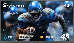 Outdoor TV 43 inch 4K Waterproof Smart 1000nits SYLVOX Deck Pro 3.0 Weatherproof