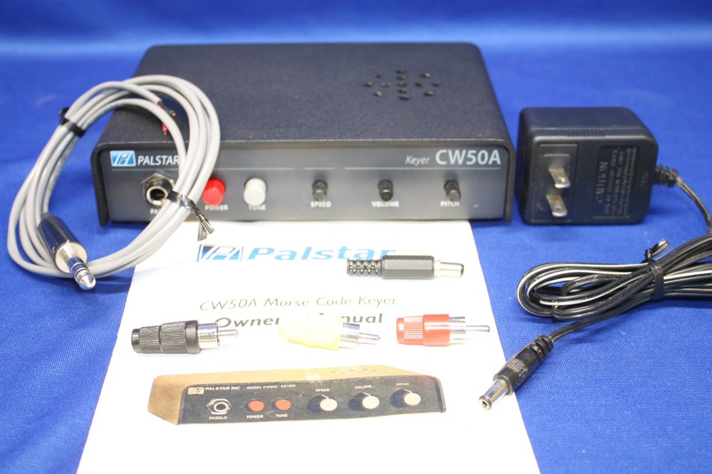Palstar CW50A Electronic CW Keyer 10-40 WPM Front panel adjustable #37476