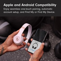 Beats Solo 4 MUW33LL/A Cloud Pink Wireless Headphones – Excellent Condition