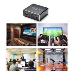 4K * 2K HDMI Stereo Audio Video Extractor Converter HDMI+ Optical SPDIF 3.5mm n