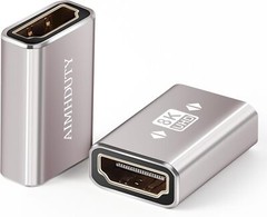 HDMI Coupler 8K@60Hz Female to Female Adapter 2.1 Connector 3D 4K@120Hz Extender