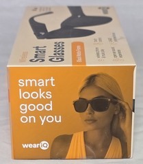 New WeariQ Wireless Smart Glasses Bluetooth, Black Matte Frame NEW