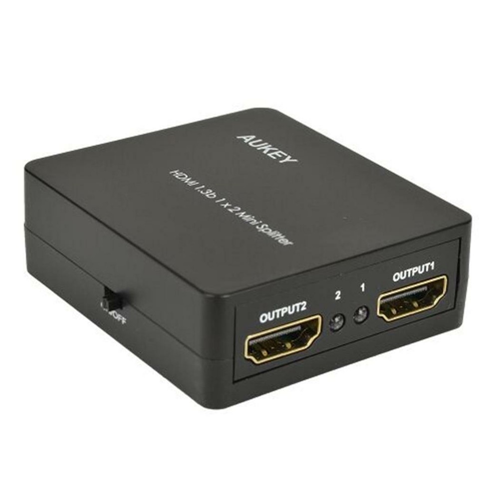 AUKEY HA-H01 1×2-Port HDMI Audio Video1.3b Mini Splitter w/3D & 1080p Support