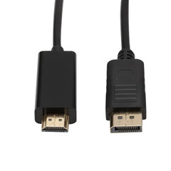 Dp to Hdmi-Compatible Cable 1.8M 1080 HD Adapter Cable Computer Monitor Cable Co